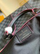 N40262 LV Keepall 50 旅行袋 Damier Graphite 帆布旅行袋 红色印花