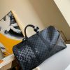 1587078479597085.jpg N40262 LV Keepall 50 旅行袋 Damier Graphite 帆布旅行袋 灰色印花