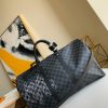 1587078481962100.jpg N40262 LV Keepall 50 旅行袋 Damier Graphite 帆布旅行袋 灰色印花
