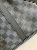 N40262 LV Keepall 50 旅行袋 Damier Graphite 帆布旅行袋 灰色印花