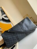 N40262 LV Keepall 50 旅行袋 Damier Graphite 帆布旅行袋 灰色印花