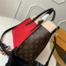 M53824 LV ON MY SIDE 手袋 撞色帆布手提单肩斜挎包 红色