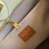 M56077 LV ON MY SIDE 手袋 撞色帆布手提单肩斜挎包 橙色