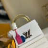 1587714304382839.jpg M56132 LV TWIST 中号手袋 Epi 皮革 LV女士单肩手提包 白色