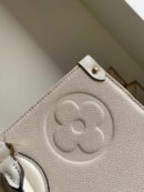 M45081 LV ONTHEGO 手袋 Monogram Empreinte Giant 压纹托特包 白色