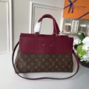 M42413 LV Venus 手袋 LV老花拼色手提包 LV挎包 葡萄红
