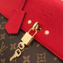 M41738 LV Venus 手袋 LV老花拼色手提包 LV挎包 樱桃红