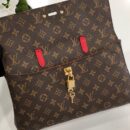 M41738 LV Venus 手袋 LV老花拼色手提包 LV挎包 樱桃红