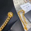 364021 YSL经典中号MONOGRAM图案型女包 圣罗兰挎包 黑色金扣