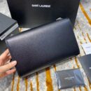 364021 YSL经典中号MONOGRAM图案型女包 圣罗兰挎包 黑色银扣
