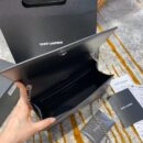 364021 YSL经典中号MONOGRAM图案型女包 圣罗兰挎包 黑色银扣