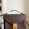 M51187 LV Vintage 手袋 LV女包 Monogram帆布复古邮差包 LV邮差包