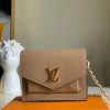 M69204 LV MYLOCKME 迷你链条包 LV单肩斜挎手拿包 灰褐色