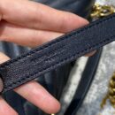 487213 YSL圣罗兰经典中号monogram黑色小羊真皮链条包 黑色金扣