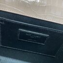 354119 YSL圣罗兰经典中号monogram图案型圣罗兰鳄鱼纹流苏挎包 粉色