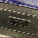 354119 YSL圣罗兰经典中号monogram图案型圣罗兰鳄鱼纹流苏挎包 蓝色