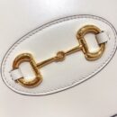 621220 Gucci 马衔扣1955系列小号手提包 Gucci牛皮贝壳包 白色