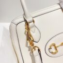 621220 Gucci 马衔扣1955系列小号手提包 Gucci牛皮贝壳包 白色