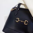 621220 Gucci 马衔扣1955系列小号手提包 Gucci牛皮贝壳包 黑色