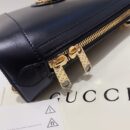621220 Gucci 马衔扣1955系列小号手提包 Gucci牛皮贝壳包 黑色
