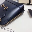 621220 Gucci 马衔扣1955系列小号手提包 Gucci牛皮贝壳包 黑色