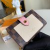 N60380 LV JULIETTE 钱夹 Damier Ebene 涂层帆布钱包 奶白色
