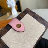N60380 LV JULIETTE 钱夹 Damier Ebene 涂层帆布钱包 奶白色