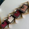 M69433 LV JULIETTE 钱夹 经典Monogram 帆布钱包 酒红色