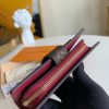 M69433 LV JULIETTE 钱夹 经典Monogram 帆布钱包 酒红色