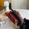 M69433 LV JULIETTE 钱夹 经典Monogram 帆布钱包 酒红色
