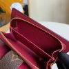 M69433 LV JULIETTE 钱夹 经典Monogram 帆布钱包 酒红色