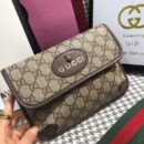 489617 Totem GG Superme经典虎头腰包 Gucci胸包 棕色