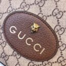 476466 Gucci Neo Vintage 高级人造帆布邮差包 古驰相机包 棕色
