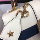 448075 Gucci Dionysus 系列皮革手提包 Gucci竹节酒神包 白色