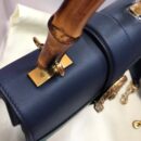 448075 Gucci Dionysus 系列皮革手提包 Gucci竹节酒神包 蓝色
