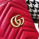 575163 Gucci GG Marmont系列迷你水桶包 Gucci圆筒包 红色