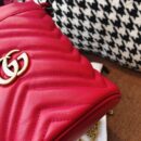 575163 Gucci GG Marmont系列迷你水桶包 Gucci圆筒包 红色