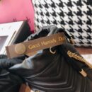 575163 Gucci GG Marmont系列迷你水桶包 Gucci圆筒包 黑色