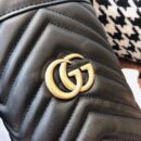 575163 Gucci GG Marmont系列迷你水桶包 Gucci圆筒包 黑色