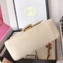 547260 Gucci GG Marmont系列迷你手提包 绗缝V型皮革 白色