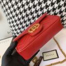 476433 Gucci GG Marmont系列绗缝皮革超迷你手袋 芙蓉红