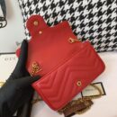 476433 Gucci GG Marmont系列绗缝皮革超迷你手袋 芙蓉红