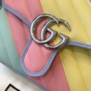 547260 Gucci GG Marmont马卡龙系列迷你手提包 绗缝V型皮革 白色