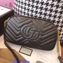 447632 Gucci GG Marmont系列小号绗缝肩背包 古驰相机包 黑色