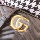 447632 Gucci GG Marmont系列小号绗缝肩背包 古驰相机包 黑色