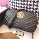 447632 Gucci GG Marmont系列小号绗缝肩背包 古驰相机包 黑色