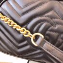 447632 Gucci GG Marmont系列小号绗缝肩背包 古驰相机包 黑色