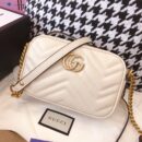 448065 Gucci GG Marmont系列绗缝迷你手袋 古驰相机包 白色