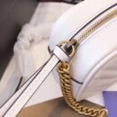 448065 Gucci GG Marmont系列绗缝迷你手袋 古驰相机包 白色
