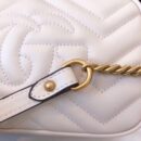 448065 Gucci GG Marmont系列绗缝迷你手袋 古驰相机包 白色